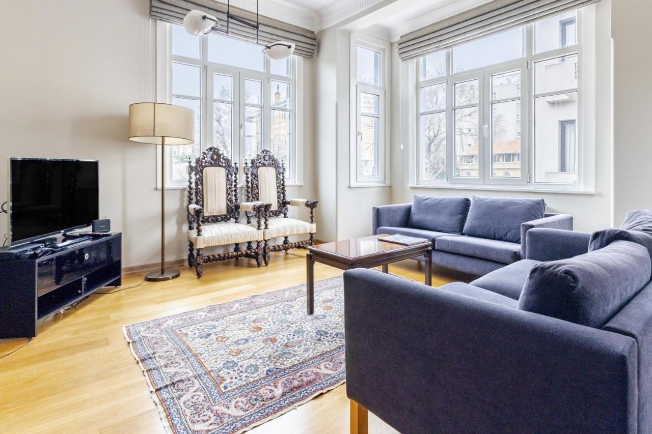 Flat With Balcony And Bosphorus View In Beyoglu Appartement Istanboel Buitenkant foto